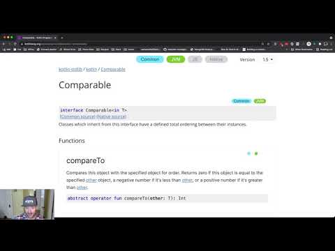 CS 124 Kotlin: The Comparable Interface