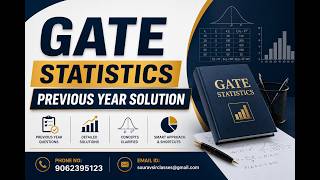 GATE Statistics PYQ Masterclass | Solution Techniques, Concepts & Smart Approaches #Statistics
