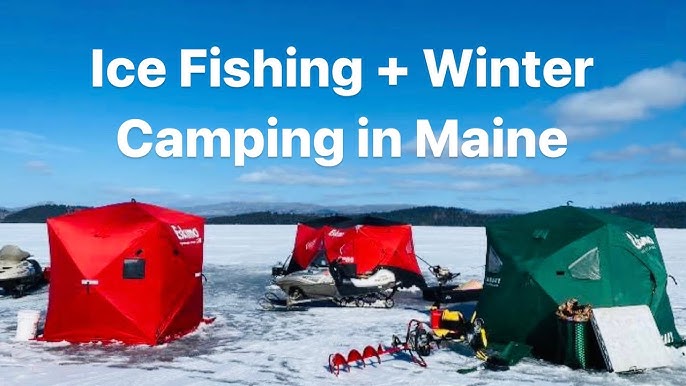 Ice Fishing Camping Setup