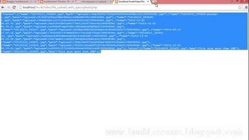 File Upload with Javascript Ajax & php part 3