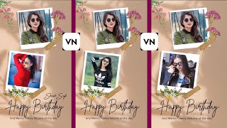 Birthday video editing in VN Application | How to make birthday video in VN Application |VN Tutorial screenshot 4