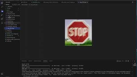 Traffic sign detection using Python and Tensorflow
