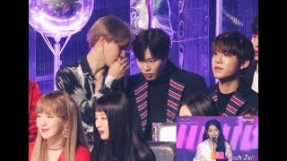 171202 방탄소년단(BTS) 지민(JIMIN) & 워너원(Wanna One) 하성운(HA SUNG WOON) Interaction (14 min.) / 2017 MMA