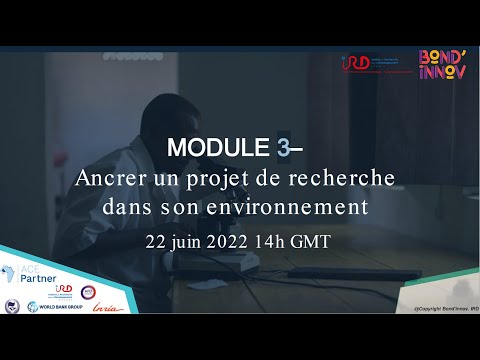 Réponse à appels d'offre : Module 3 Ancrer le projet dans son environnement