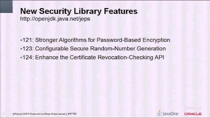 New Security Features and Fundamentals: JDK 8 and Beyond