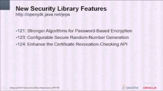 New Security Features and Fundamentals: JDK 8 and Beyond
