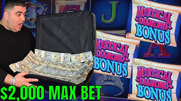 $2,000 MAX BET — BIGGEST JACKPOT OF MY LIFE on Diamond Queen!