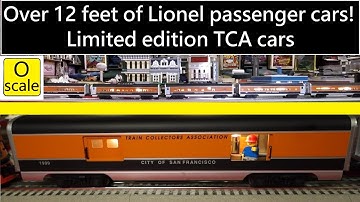 Lionel aluminum custom run TCA passenger car set 1995-2003   6-52062
