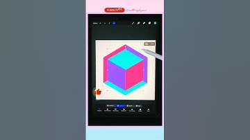 Draw this🥰 Optical Illusion in Procreate😎 #shorts #digitalart