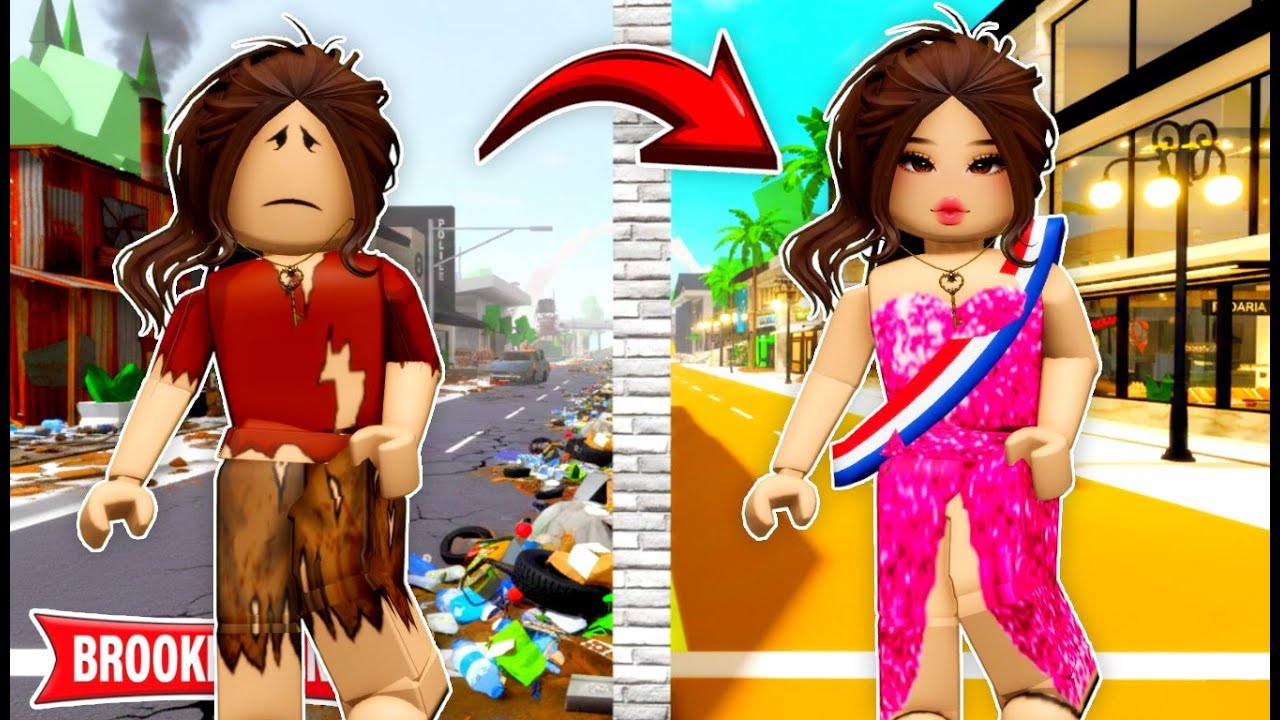 UM MURO SEPARA POBRES e RICOS más A ÓRFÃ DESCOBRIU o SEGREDO em Brookhaven PT2