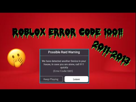 story., error code: 1001 (a roblox creepypasta!)