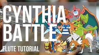 How to play Cynthia Battle (Pokemon) by Junichi Masuda on Flute (Tutorial)