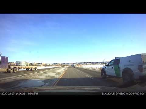 Border Patrol Near Williston North Dakota