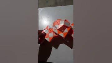 how to make a heart with wings in 72 pieces snake cube #subscribe