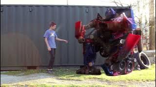 Key Motions Meets Optimus Prime | Green Screen test