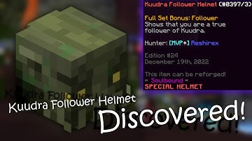 How to obtain the Kuudra Follower Helmet in Hypixel Skyblock!