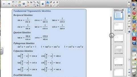 SL1 Chapter 5 1 Using Fundamental Trig Identities