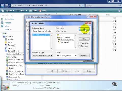 7 Crystal ReportsXI Create a Basic Report   Data Connections pt  1   ODBC
