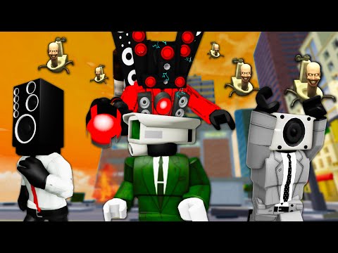 Skibidi Toilet War In Roblox Brookhaven Rp : Titan Speakman Vs Parasite Skibidi Toilet