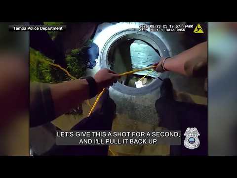 From Drain To Adopted: Police Rescue Trapped Dog With Cheese