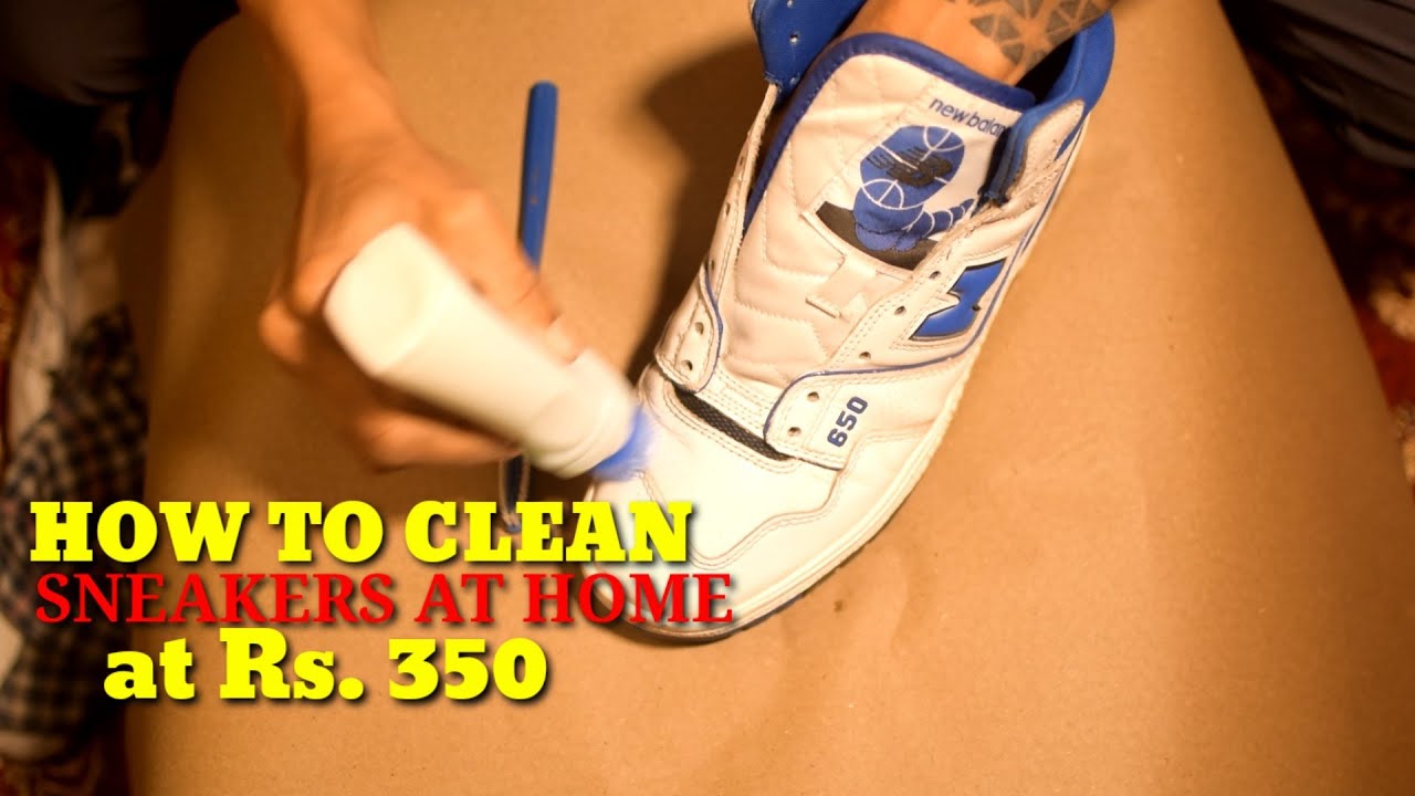 How to Clean Sneakers at HOME YouTube