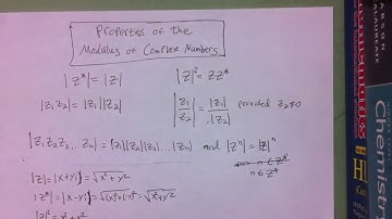 Properties of the Modulus of Complex Numbers