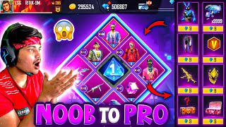 Free Fire *NOOB* Poor Adam To Rich *PRO* Chrono💎😍|| Got All Rare Items Permanent -Garena Free Fire