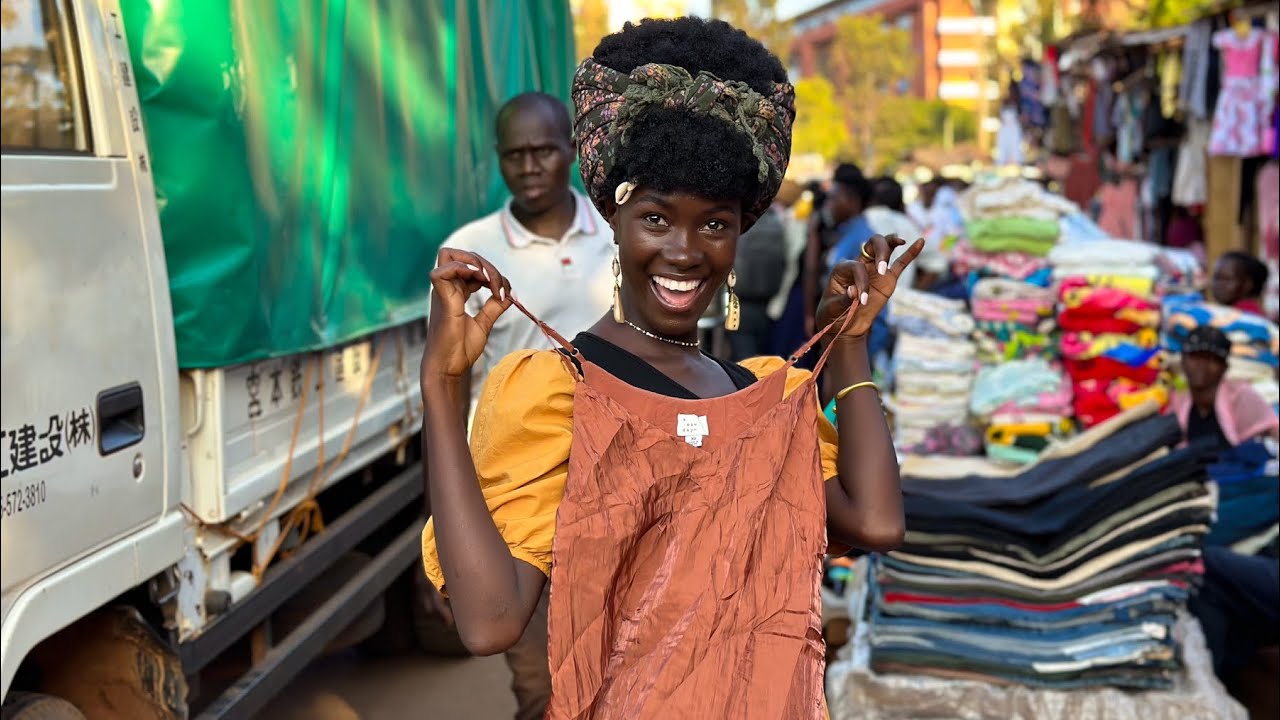 Shopping at Uganda’s Biggest local market! 🥰Clothes and groceries 