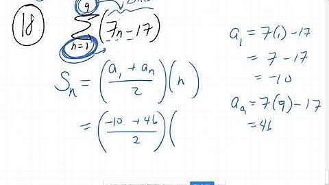 Kuta Software Arithmetic Sequences and Series 18