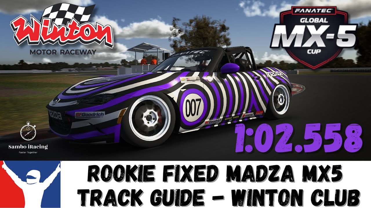 iRacing Rookie Fixed Mazda MX5 - Winton Raceway Club Circuit - 