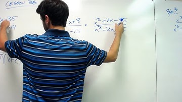 Algebra 2 Lesson 36: Multiplication & Division of Rational Expressions