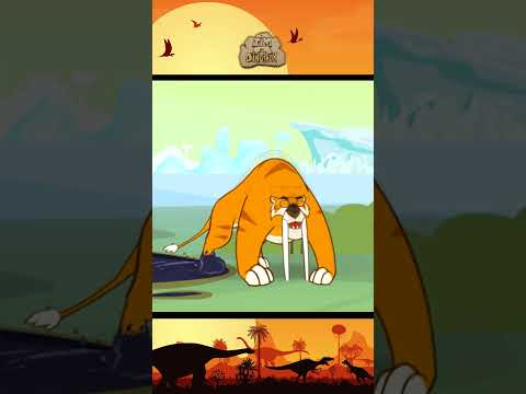 Smilodon Explained for Kids 🦷 Prehistoric Mammal Cartoon