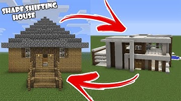 SHAPE SHIFTING HOUSE | Minecraft PE (Pocket Edition) MCPE Command Block