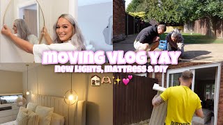 moving vlog yay!  | home shopping, new lights & DIY