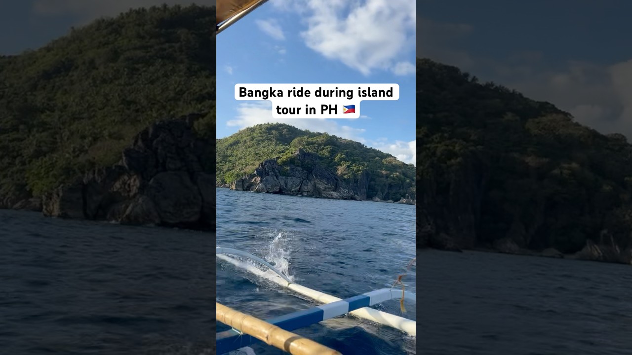 Refreshing bangka ride during boat tour in PH 🇵🇭☀️ 