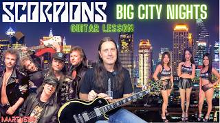 How To Play Big City Nights By The Scorpions - Guitar Lesson - Matthias Jabs - Rudolf Schenker