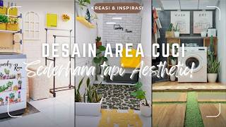 KEREN! DESAIN AREA CUCI BAJU SEDERHANA MINIMALIS | TIPS MENATA RUANG CUCI JEMUR DEKAT KAMAR MANDI