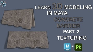 Learn how to create a realistic Concrete Barrier in this detailed | Substance Painter | Tutorial ! 🎨