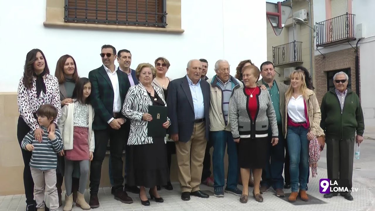 Inauguración de la calle dedicada a Sebastián Moreno "Cañón"