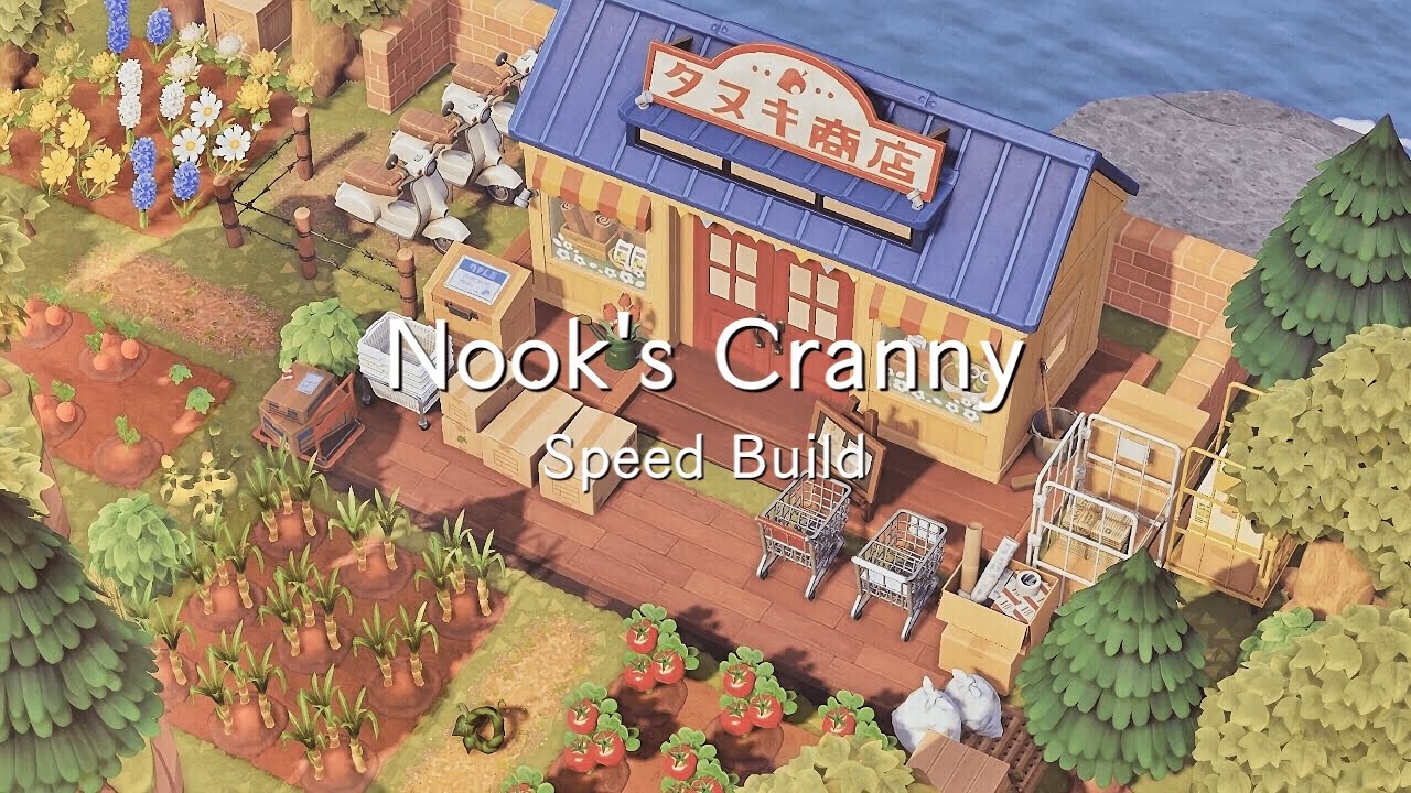 外観の色に合わせてつくるたぬき商店 | Nook's Cranny | Speed Build