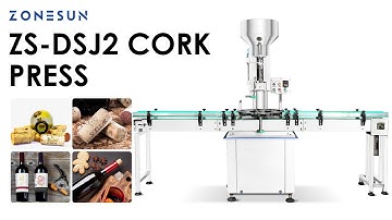 ZONESUN ZS-DSJ2 Automatic Red Wine Bottles Cork Fedding Capping Machine