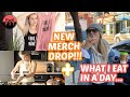 WHAT I EAT IN A DAY (honest AF)/EMKFIT MERCH TRY ON ROUND 2!