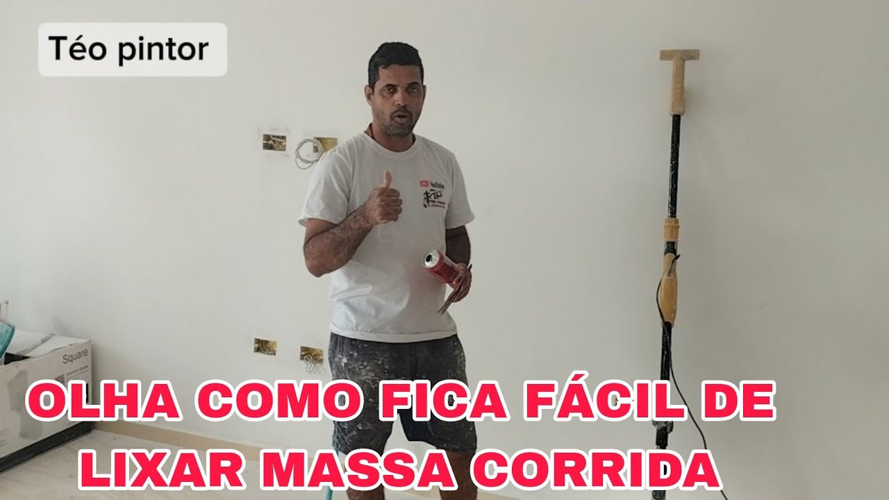 COMO LIXAR MASSA CORRIDA DE UM JEITO SUPER FÁCIL !!! - YouTube