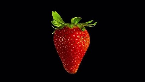 Rotating Isolated Strawberry Stock Video