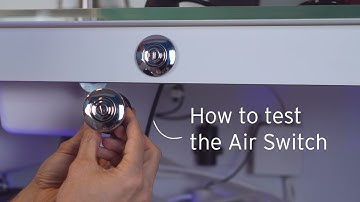 How to test the InSinkErator air switch