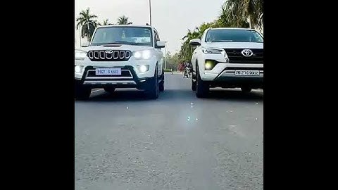 Scorpio vs Fortuner🔥♥️🎉❤️Car Driving WhatsApp Status #Shorts #Modified #CarStatus #Scorpio #Fortuner
