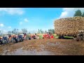 Long Tractor Tochan | Belarus 510 Tractors Stuck in Mud Many Tractor Pulling Big Trailer Sugarcane