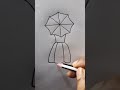 Girl With Umbrella Drawing Pencil Art Draw Reels Girl With Umbrella Drawing Pencil Art Draw Reels