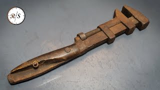 Antique Monkey Wrench Tool Restoration