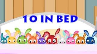 Ten In The Bed | Bunny Song | Nursery Rhymes | Kids Songs